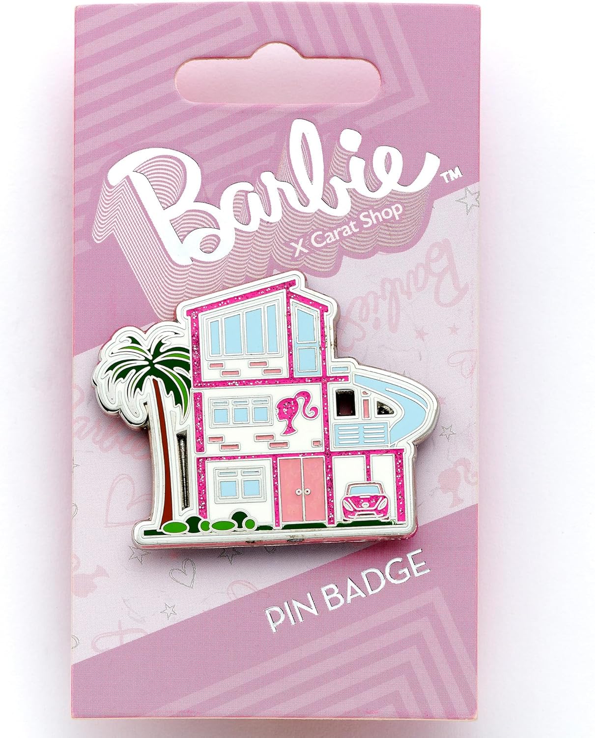 Pin's Barbie Dreamhouse rose en zinc – Image 2