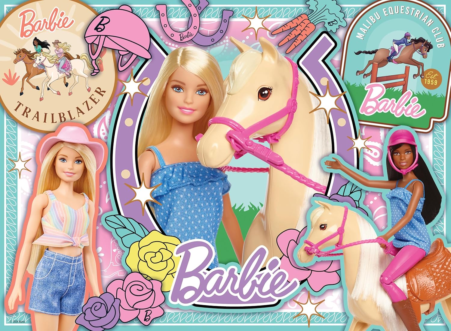Puzzle Barbie Ravensburger 100 pièces XXL 49 x 36 cm – Image 2