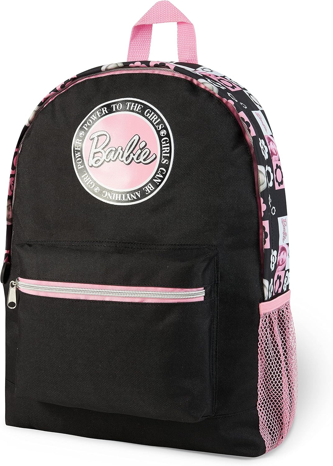 Sac à dos scolaire Barbie noir/rose pour fille