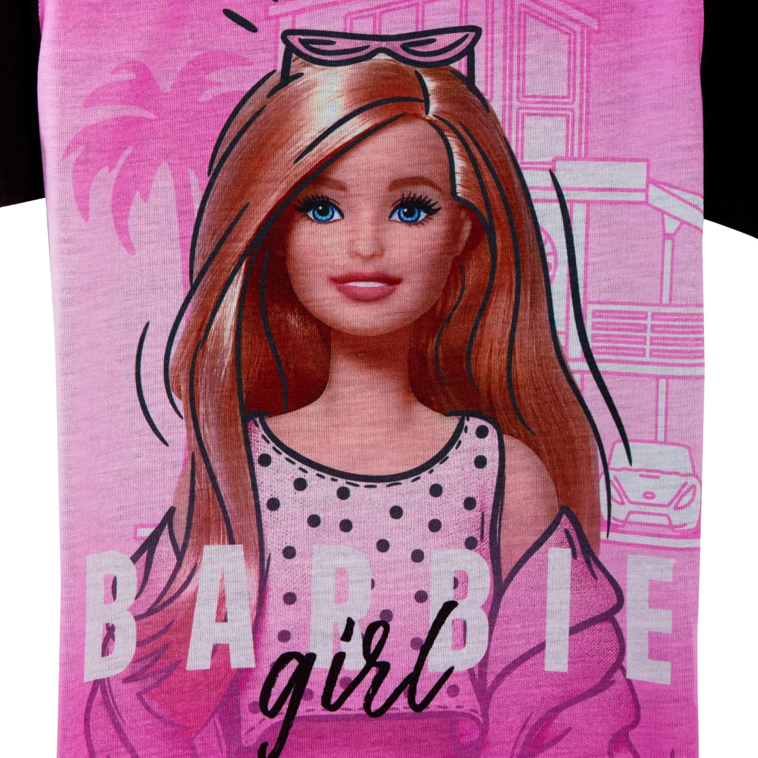Ensemble Barbie rose 3 pièces avec peignoir et pyjama fille – Image 6