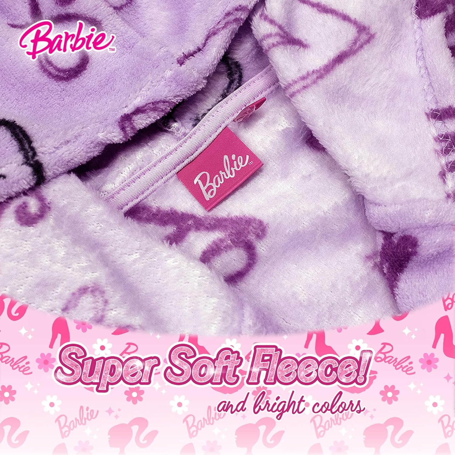 Peignoir Barbie d'hiver en polaire corail avec capuche 7002 – Image 5