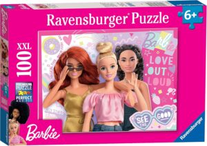 Puzzle Barbie 100 pièces XXL Ravensburger, Toujours voir le bon côté