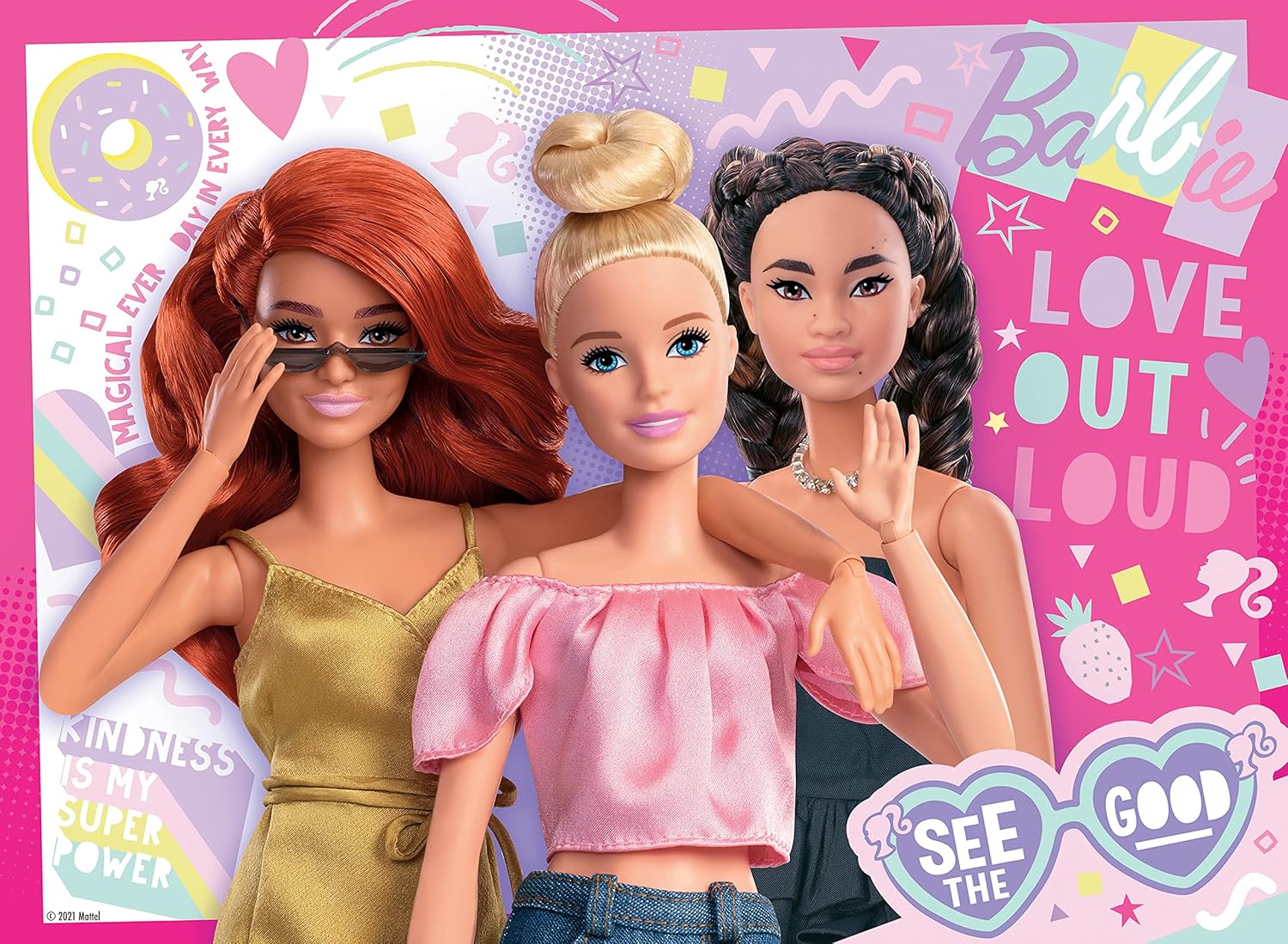Puzzle Barbie 100 pièces XXL Ravensburger, Toujours voir le bon côté – Image 2