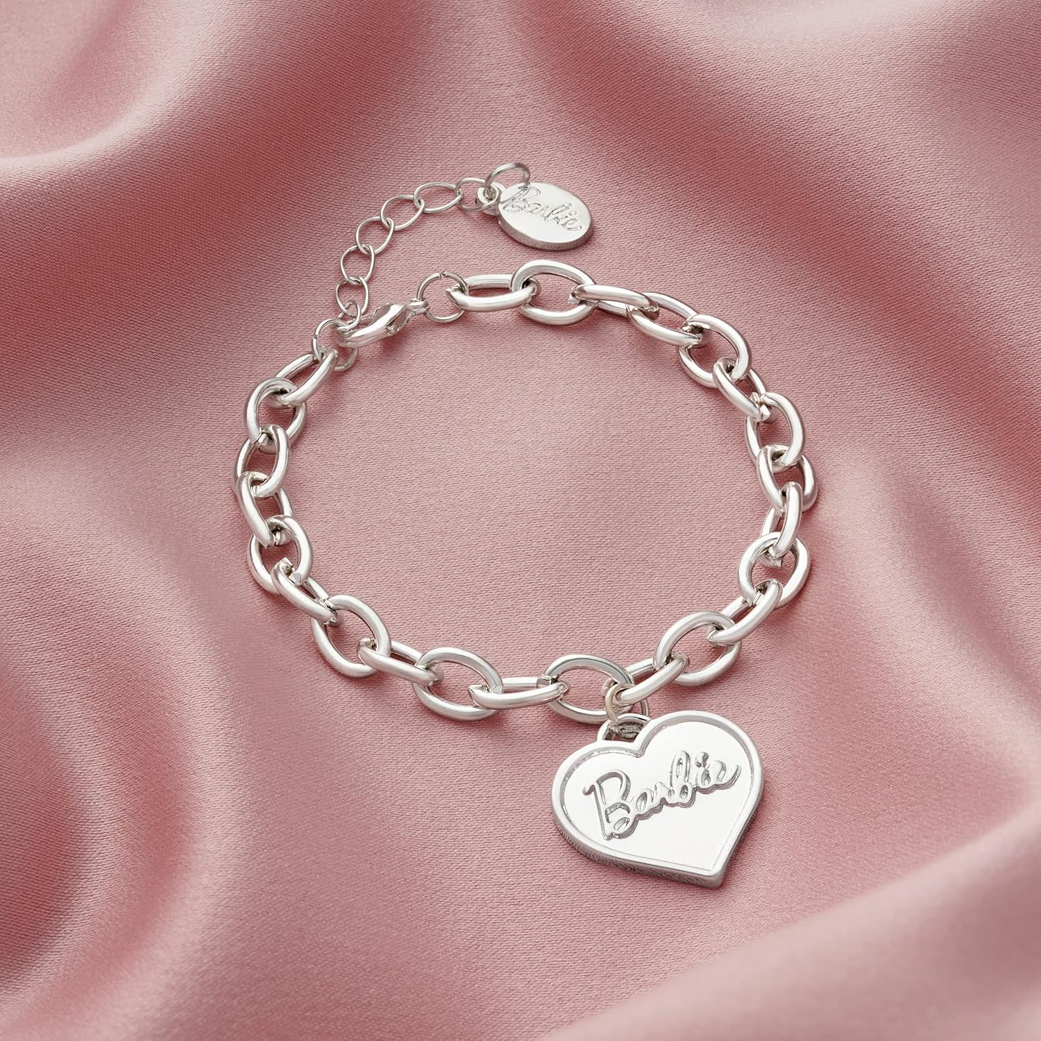 Bracelet Barbie à chaîne épaisse avec cœur en zinc – Image 2