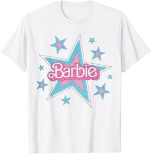 T-shirt Barbie logo étoiles vintage, visuel H24976