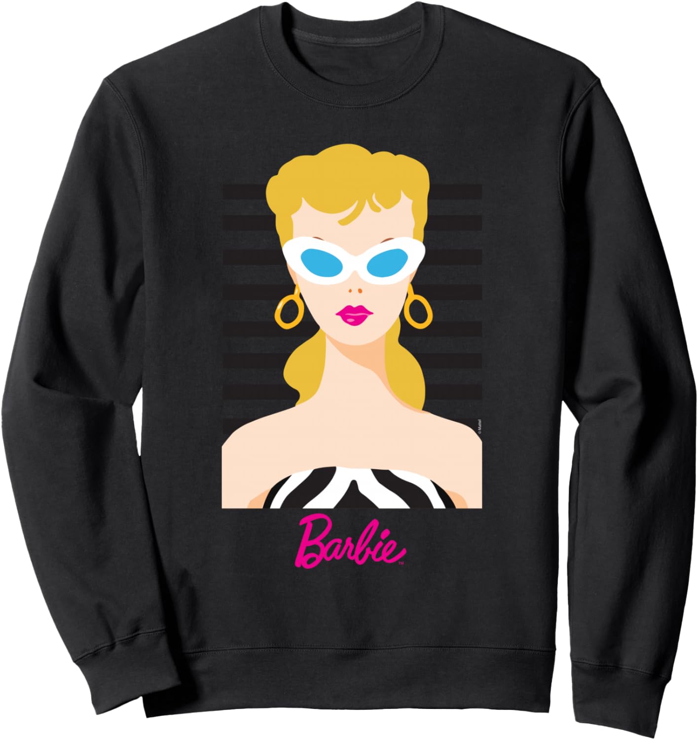 Sweat-shirt Barbie femme BB60 à col tissé