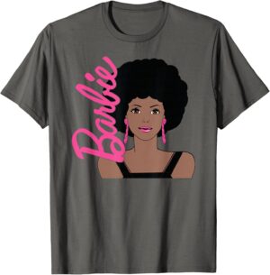 T-shirt Barbie portrait afro, visuel OBAR-0185