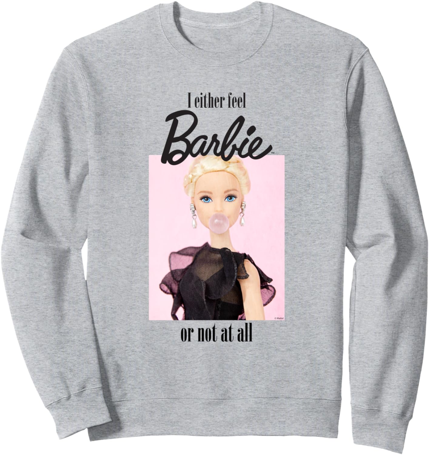 Sweat-shirt Barbie femme coupe classique 241 g