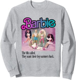 Sweat-shirt Femme Barbie Team Années 80, 241 g