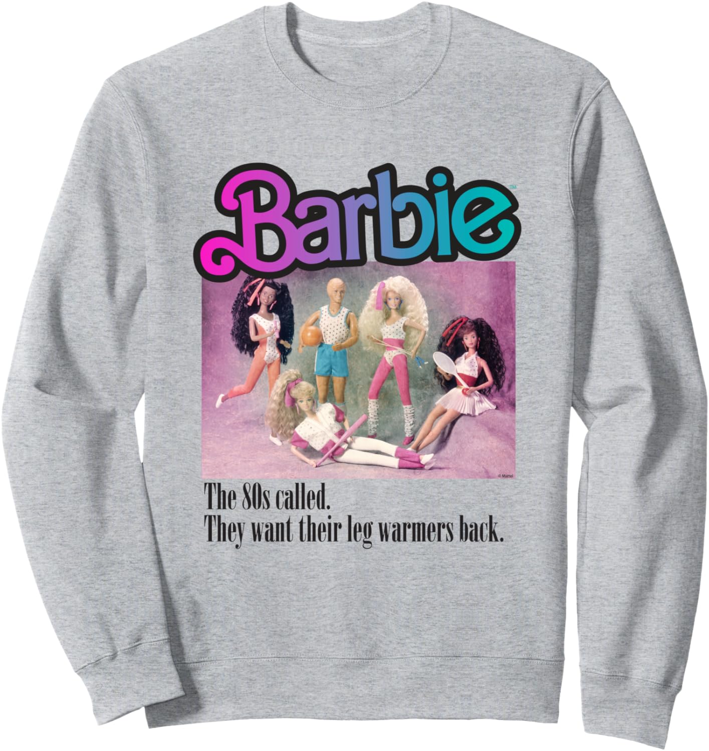 Sweat-shirt Femme Barbie Team Années 80, 241 g