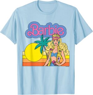 T-shirt Barbie coucher de soleil californien pour Femme et Fille