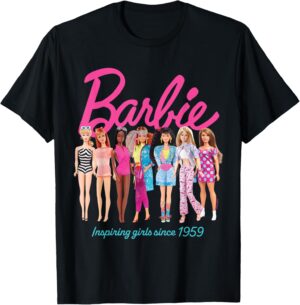 T-shirt Barbie Inspiring Girls Since 1959 pour Femme ou Fille