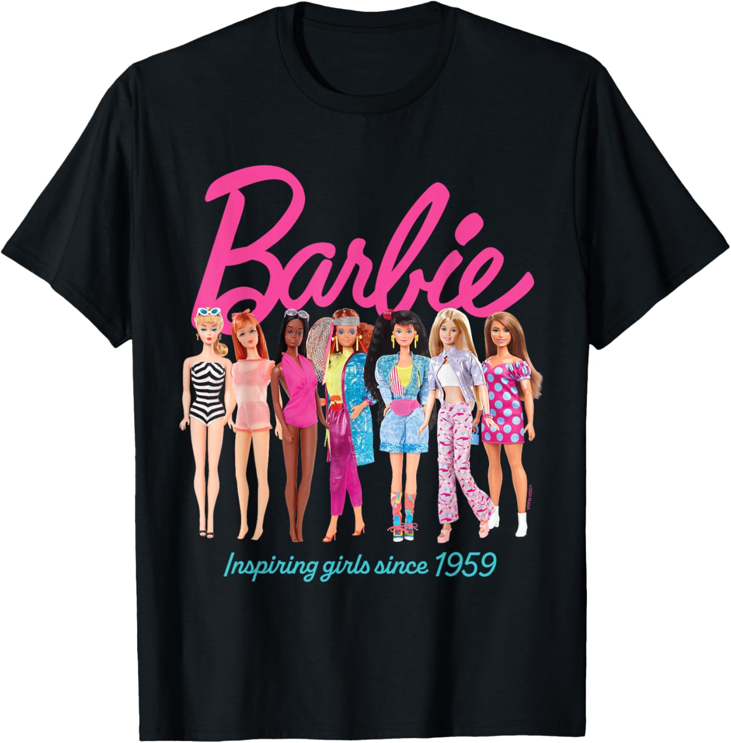 T-shirt Barbie Inspiring Girls Since 1959 pour Femme ou Fille