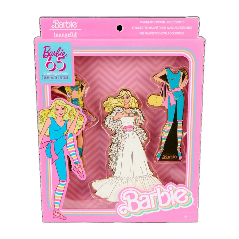 Ensemble de broches magnétiques Barbie 65e anniversaire
